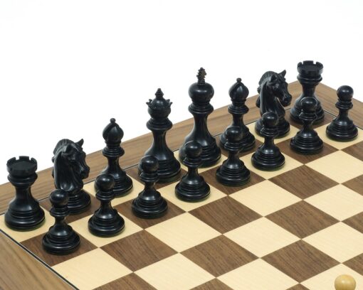 Jeu d'Échecs Garvi en Bois de Buis et d'Ébène